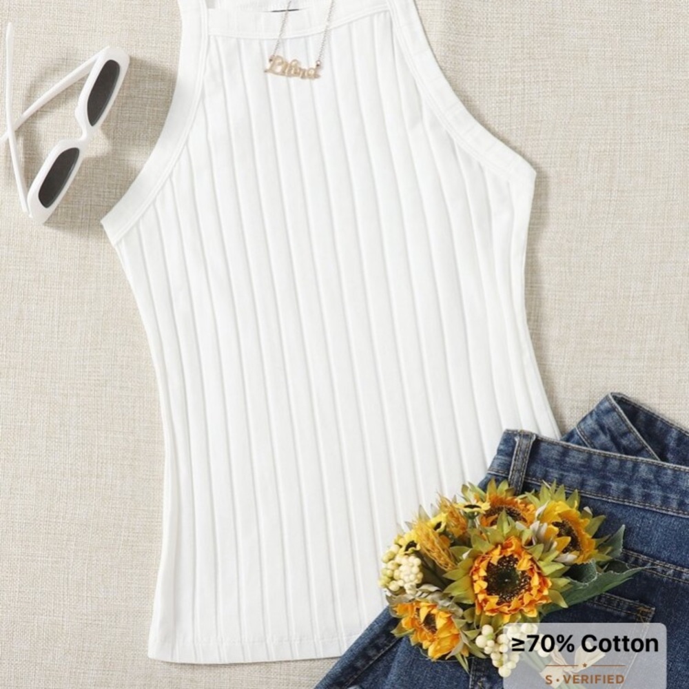 Shein White Tank 2XL